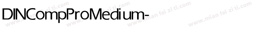 DINCompPro Medium字体转换